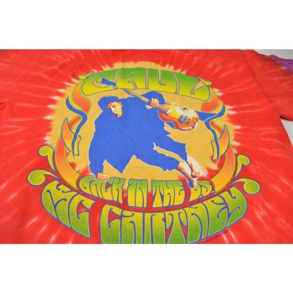 2006 Paul McCartney Tie Dyed Psychedelic T Shirt Back in the US Tour size L Mens